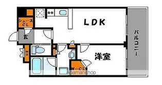 ルキシア薬院【7階】の間取り