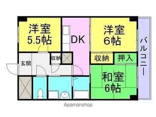 ルキア武庫川【508号室】の間取り