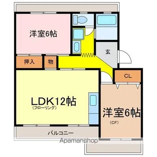 アネックス瀬田【2階】の間取り