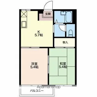 タウンコート【103号室】の間取り