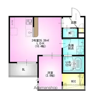 REGALEST HALELEA【1階】の間取り