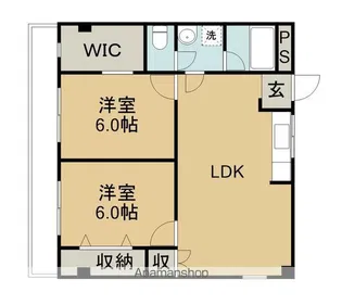 ハイツ永楽【301号室】の間取り