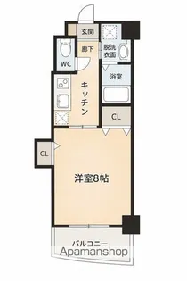 クレール花音【1階】の間取り