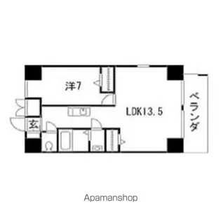 ルラシオン吹上【1103号室】の間取り