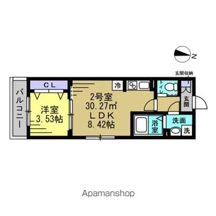 メゾン・ド・PLUM蘇我【1階】の間取り