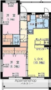 サンテラス TUTOMI【5階】の間取り
