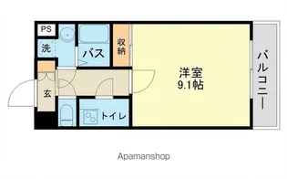 エンゼルプラザ瀬田駅前【402号室】の間取り