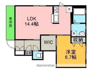 レディアⅢ【101号室】の間取り