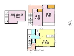 サンライズ牛久南【101号室】の間取り