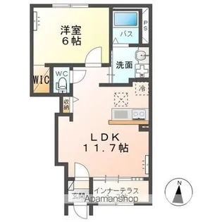 エスパース【1階】の間取り