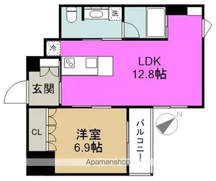 リバーサイドタワー中之島【11階】の間取り