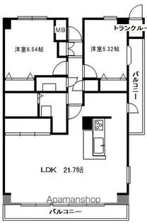 ラフィーネ八千代【3階】の間取り