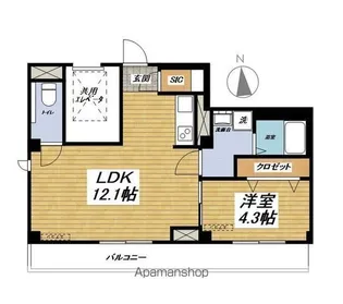 RIVERSIDE HILLS HIKAWADAI【301号室】の間取り
