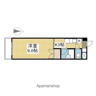 フラワーコーポ此ノ花【508.号室】の間取り