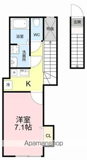プリモクアルト【2階】の間取り