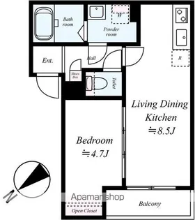 GRADUS実籾【3階】の間取り
