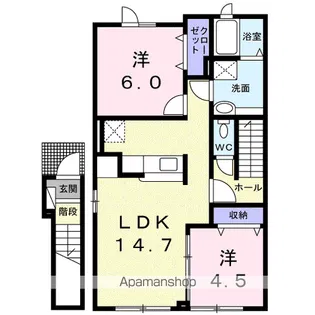 モリス【2階】の間取り