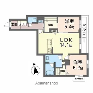 ル ドール 阿倍野【3階】の間取り