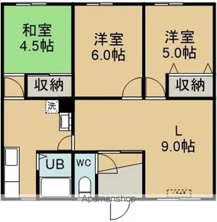 白百合荘(シラユリソウ)【2F5号室】の間取り