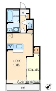 Sweet HomeⅡ【1階】の間取り