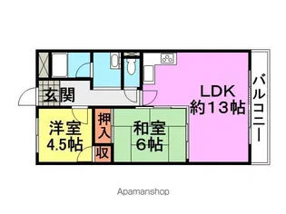 ハイヴァリー塚口本町【402号室】の間取り