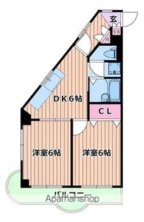 ロイヤルシオン刈部【6階】の間取り