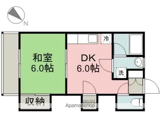 LUCE.F高取(旧レジデンスヤスダⅢ)【2階】の間取り