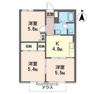 ロードハウス【1階】の間取り