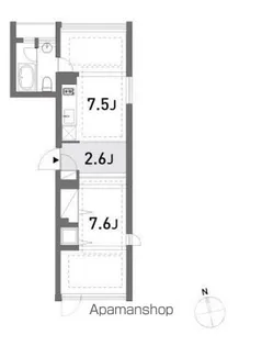APARTMENT NONET【301号室】の間取り