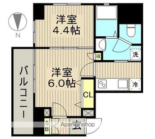 ユウヒデリカ森下【403号室】の間取り