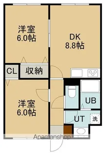 リベラーレ川原【3階】の間取り