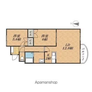 CREACOATⅡ【4階】の間取り