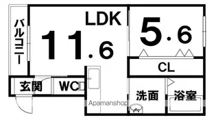 CLARAⅡ【303号室】の間取り