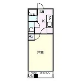 リージェント高尾田【103号室】の間取り