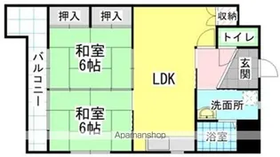 パルメゾンビル【3階】の間取り