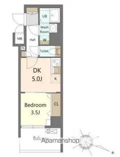 S−RESIDENCE横濱吉野町BURGEON【7階】の間取り