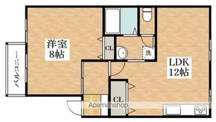 中村ハイツ【2階】の間取り