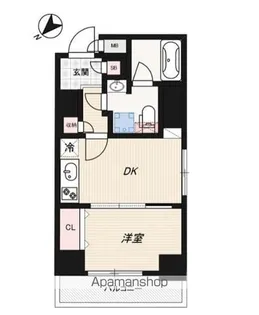 ジェノヴィア水天宮前Ⅱスカイガーデン【3階】の間取り