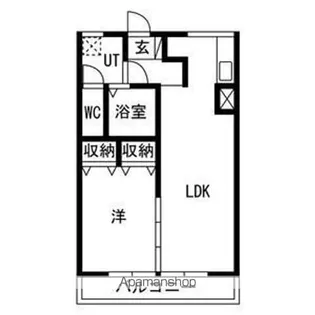 福永コーポ【405号室】の間取り
