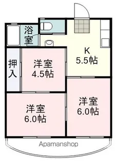 エルコーポ丸子【202号室】の間取り