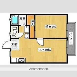 パナハイツ今熊Ⅱ・Ⅲ【Ⅲ101号室】の間取り