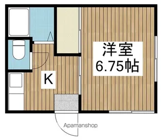 第13べるハウス【6号室】の間取り