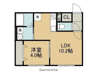 フェーラシュヴァル千歳Ⅱ【303号室】の間取り