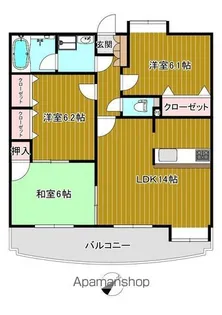 アメニティ高宮【6階】の間取り
