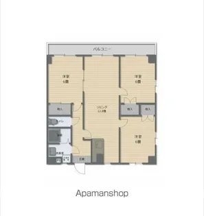 アリュール船小路【3階】の間取り