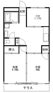 メゾンリッシュ【1階】の間取り