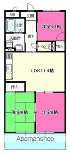 メゾンルミエール(西区)【2階】の間取り