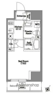 エルスタンザ文京根津【7階】の間取り