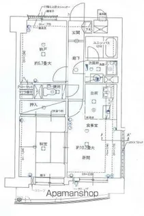 ライオンズマンション清水台Ⅱ【906号室】の間取り
