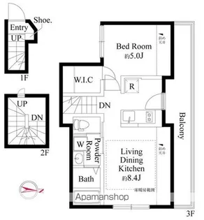 ウッドクレスト東高円寺レジデンス【302号室】の間取り